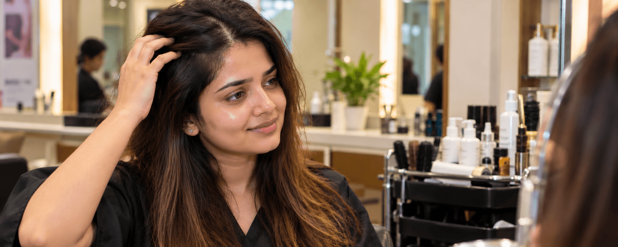 After skin and hair treatment